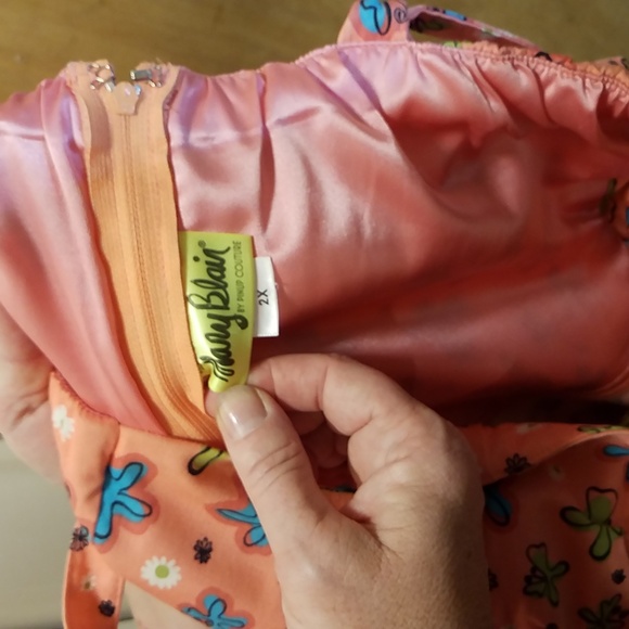 Pink Mary Blair Nancy dress 2X EUC - Picture 4 of 4